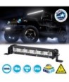 GloboStar® 85450 PRO Series Μπάρα Ίσια - Straight - DRL για Αυτοκίνητα & Φορτηγά LED CREE XBD 18W 1800lm DC 10-30V Αδιάβροχη IP65 Ψυχρό Λευκό 6000K